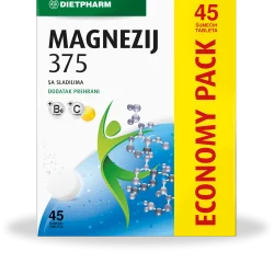 MAGNEZIJ 375 ŠUMEĆE TABLETE Á 45