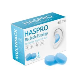 Silikonski čepići za uši Mold6 – plava boja Haspro (12 komada)