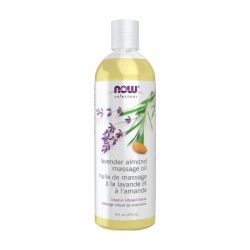 Masažno ulje s lavandom i bademom NOW (473 ml)