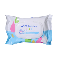 Asepsoleta Kids, 20 vlažnih maramica