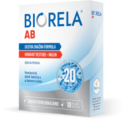 BIORELA AB AKTIVNI PROBIOTIK kapsule a10, Ekstra snažna formula kod upotrebe antibiotika