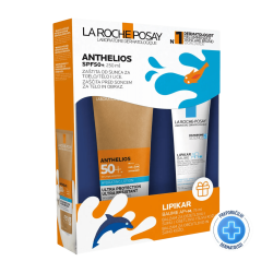 La Roche-Posay ANTHELIOS Hidratantni losion SPF50+, 250 ml + GRATIS Lipikar Balzam AP+M, 75 ml