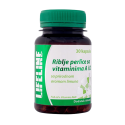 Lifeline Riblje perlice sa vitaminima A i D, 30 mekih kapsula