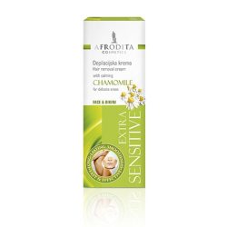 Afrodita Extra Sensitive Krema za Depilaciju Lica i Bikini Zone 50ml