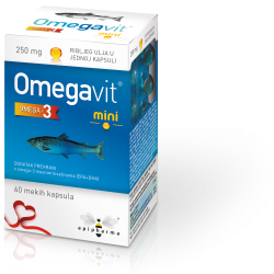 Omegavit 3 Mini Kapsule Riblje Ulje 60kom Apipharma