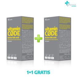 Yasenka Vit.CODE Active Folic Acid Folna 100 Kapsula 1+1 GRATIS